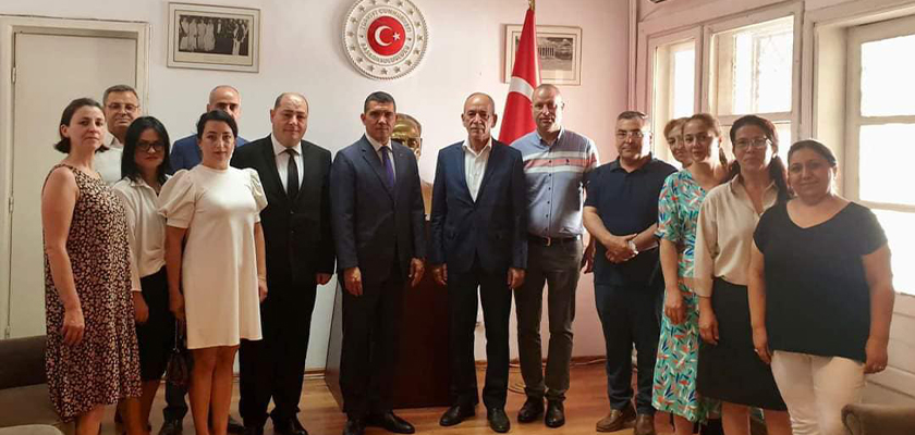 BAŞKAN HİKMET ATA’DAN BAŞKONSOLOSA ZİYARET