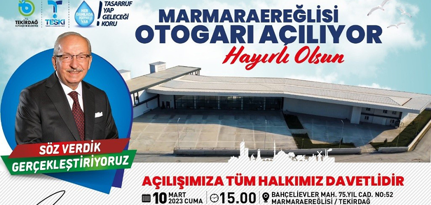 MARMARAEREĞLİSİ OTOGAR BİNASINA KAVUŞUYOR