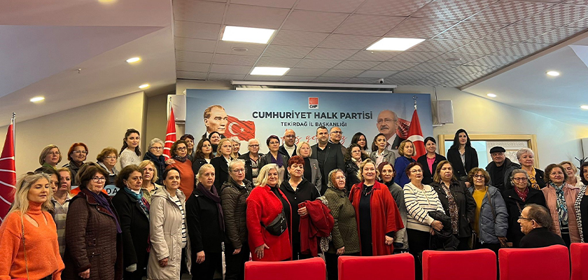 CUMHURİYET HALK PARTİSİ TEKİRDAĞ İL KADIN KOLLARI
8 MART DÜNYA EMEKÇİ KADINLAR GÜNÜ’NE İLİŞKİN
BASIN AÇIKLAMASI
