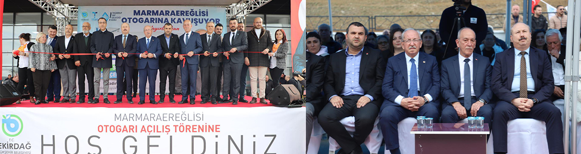 Marmaraereğlisi otobüs terminali düzenlenen törenle hizmete açıldı