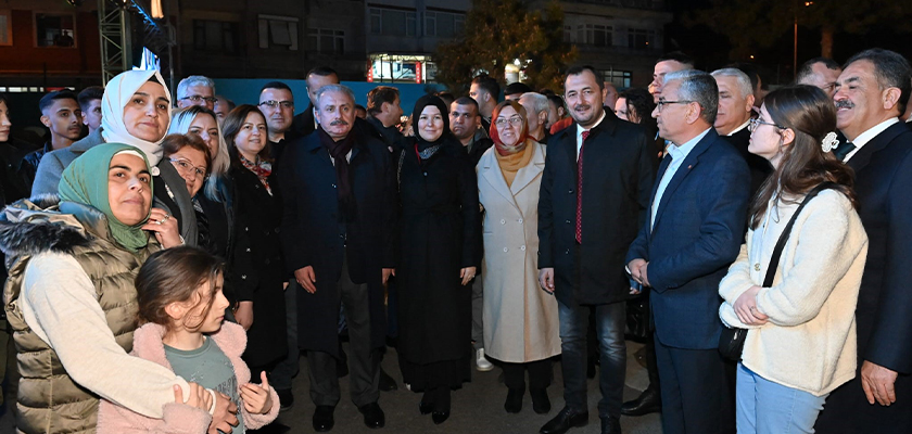 TBMM BAŞKANI ŞENTOP AYDOĞDU MAHALLESİ’NDE GÖNÜL SOFRASINA KATILDI