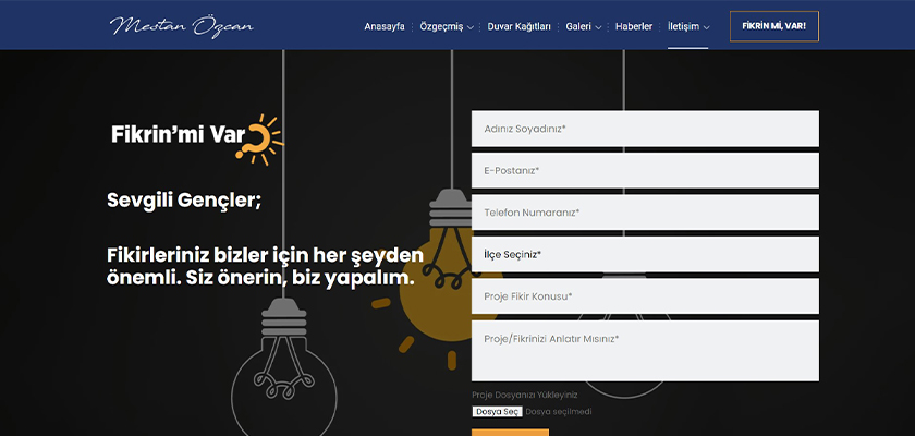 GENÇLERİMİZİN YENİLİKÇİ FİKİRLERİNİ BEKLİYORUZ
