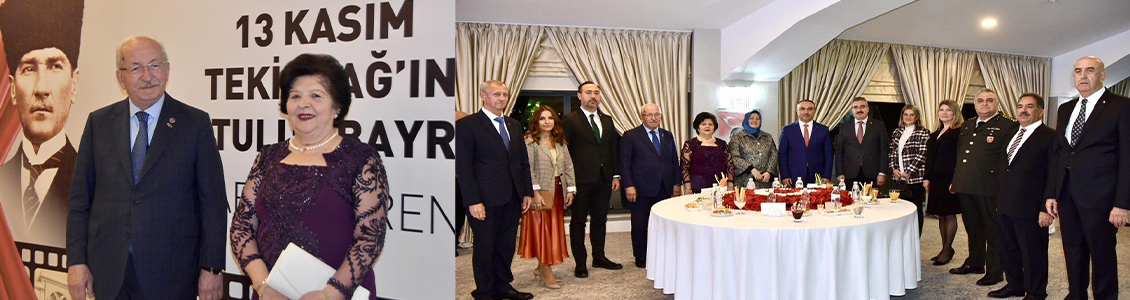 13 KASIM TEKİRDAĞ’IN KURTULUŞ BAYRAMI RESEPSİYONU DÜZENLENDİ