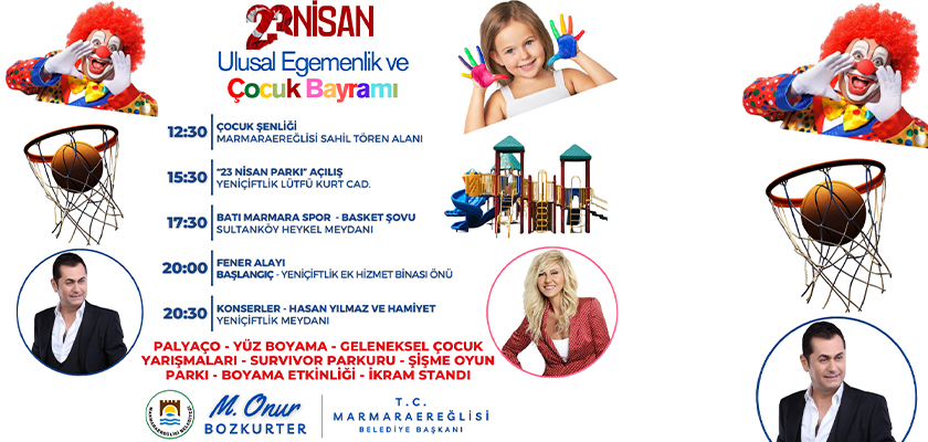 MARMARAEREĞLİSİ BELEDİYESİ’NDEN MUHTEŞEM “23 NİSAN” ORGANİZASYONU