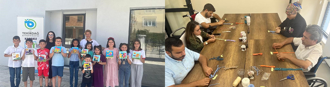 KAPAKLI ENGELSİZ YAŞAM MERKEZİNDE YAZ KURSLARI DEVAM EDİYOR