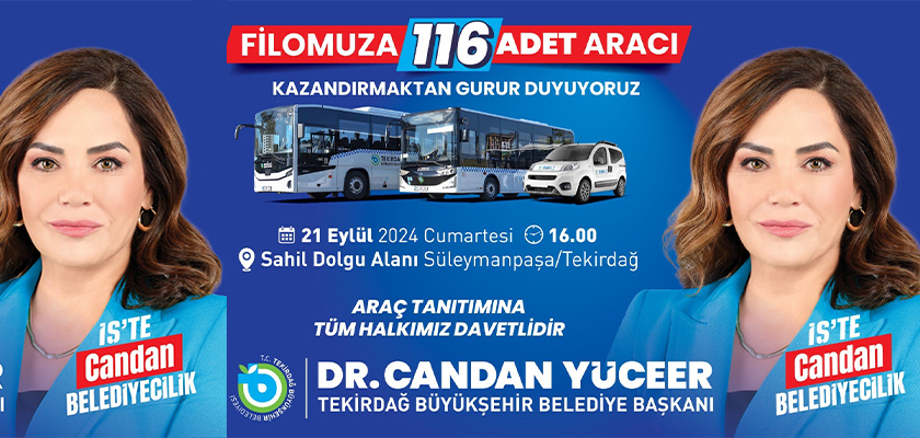 BÜYÜKŞEHİR YENİ ARAÇLARINI VE HİZMETLERİNİ TANITIYOR