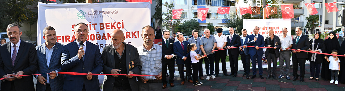 Şehit Bekçi Fırat Doğan Parkı törenle açıldı