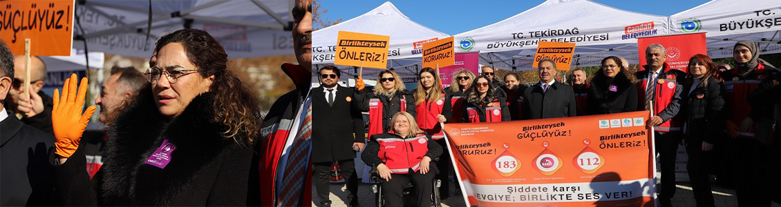 TEKİRDAĞ, KADINA YÖNELİK ŞİDDETE KARŞI BİRLİKTE SES VERDİ