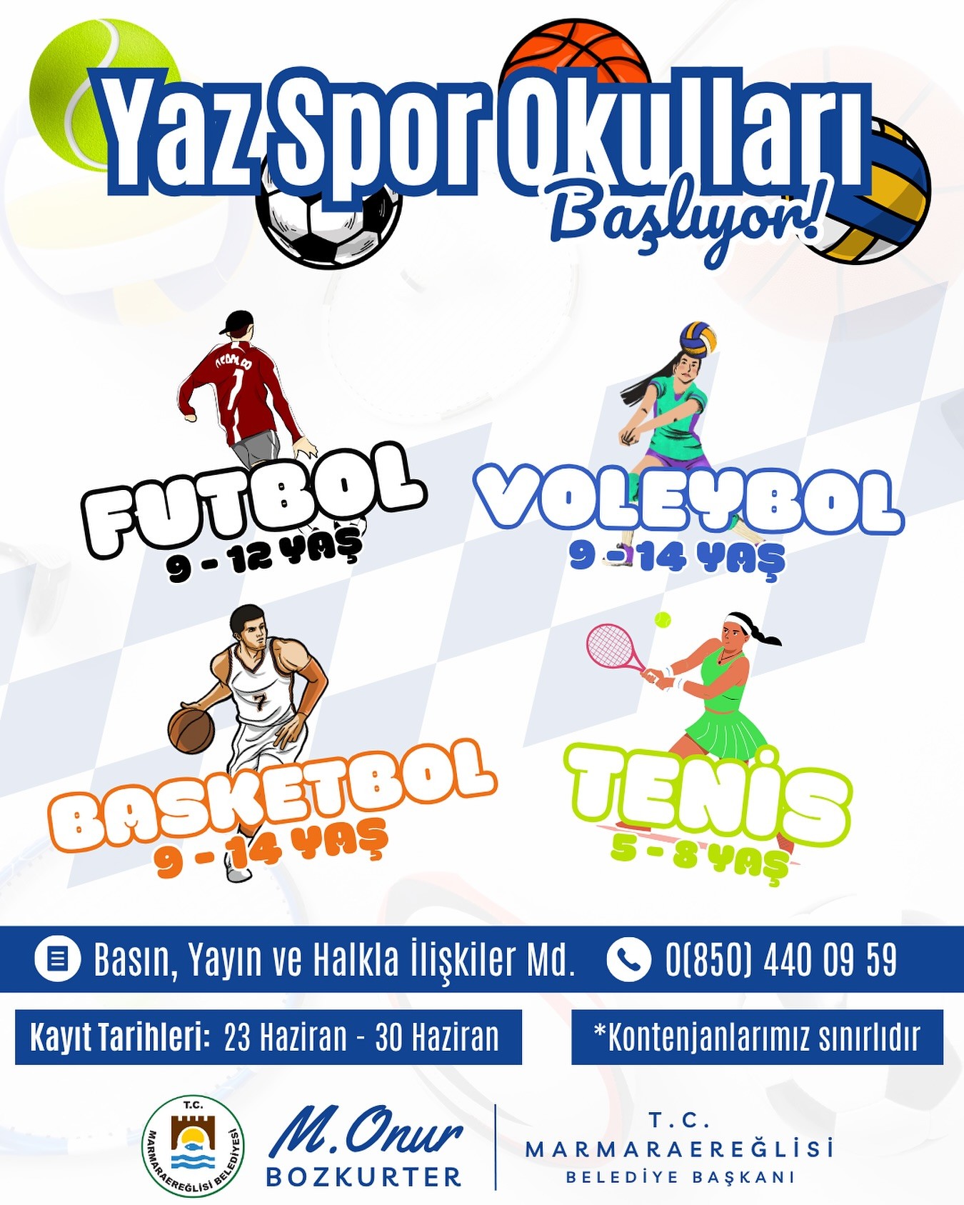 Marmaraereğlisi’nde Yaz Spor Kursları Başlıyor!