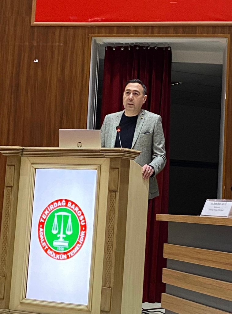 TEKİRDAĞ BAROSU’NDAN CMK UYGULAMALARI EĞİTİMİ GERÇEKLEŞTİRİLDİ