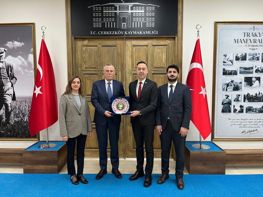 Tekirdağ Barosu’ndan Çerkezköy Kaymakamı Nazmi Günlü’ye Ziyaret