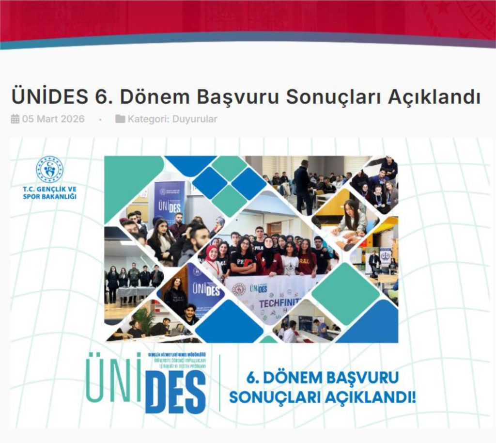 NKÜ ÖĞRENCİ TOPLULUKLARI, ÜNİDES 6. DÖNEMDE 8 PROJEYLE DESTEK KAZANDI