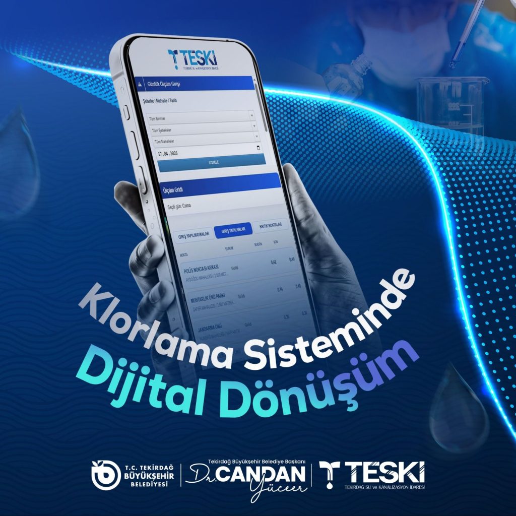 TEKİRDAĞ’DA İÇME SUYU GÜVENLİĞİ DİJİTALLEŞİYOR