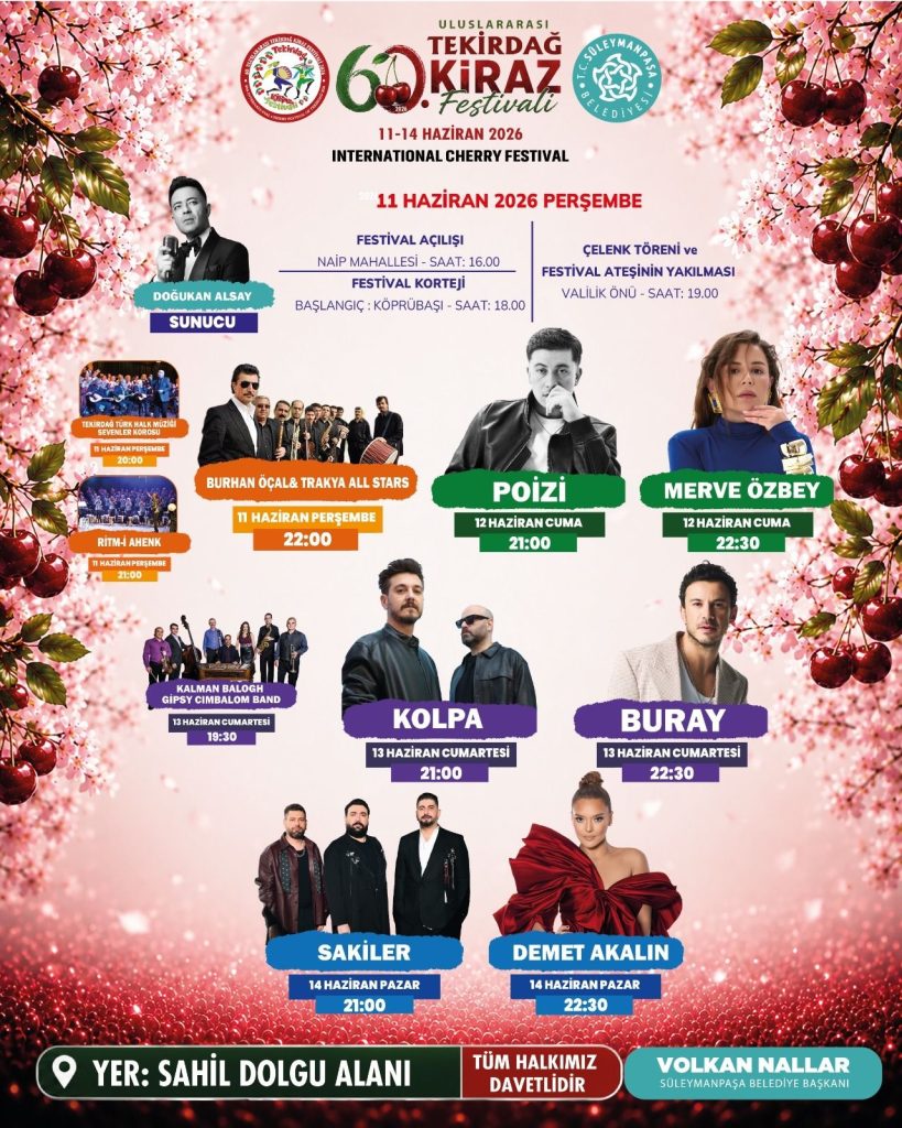 Kiraz Festivalinde Sahne Alacak Sanatçılar Belli Oldu