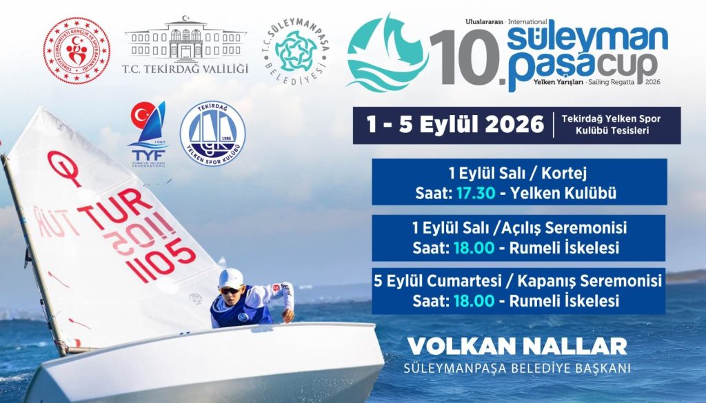 Süleymanpaşa CUP Yelken Yarışları Başlıyor!